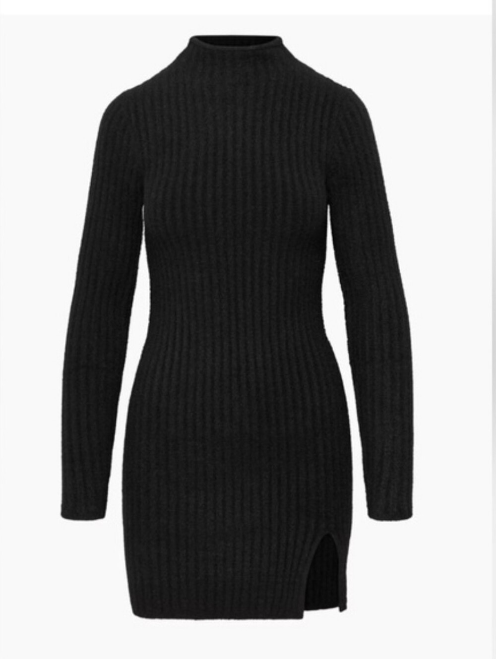 Aritzia Wilfred Free Hush Knit Station Dress - Black S